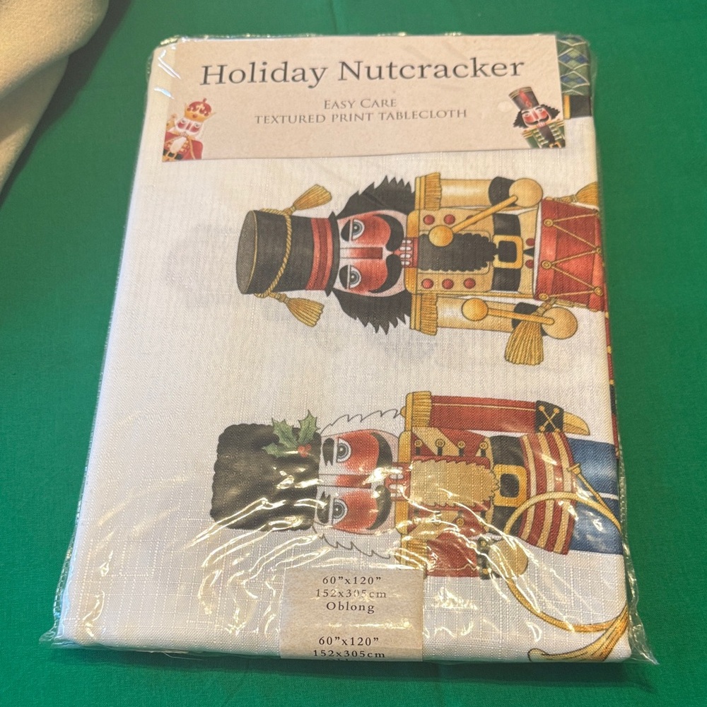 NWT Benson Mills Christmas Holiday Nutcracker Tablecloth 60” x 120” Oblong